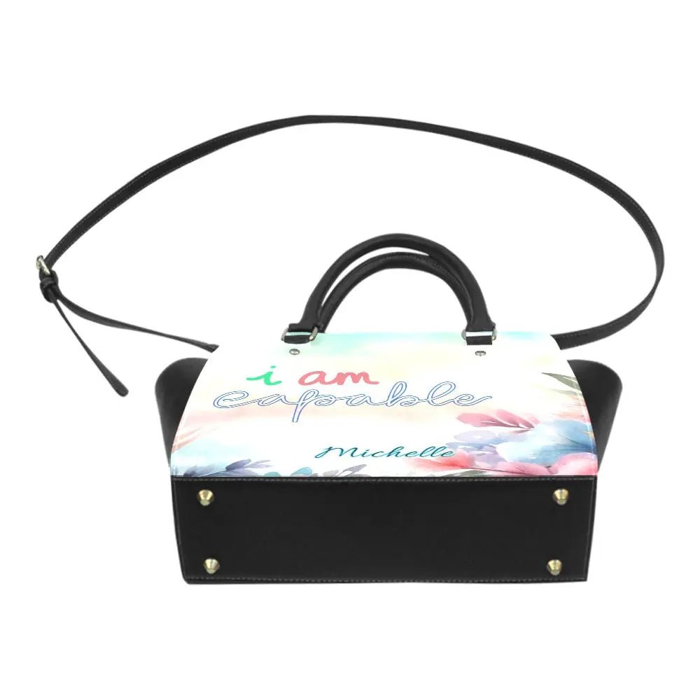 Personalized Classic Shoulder Handbag - I AM Capable - Piryoung Shop