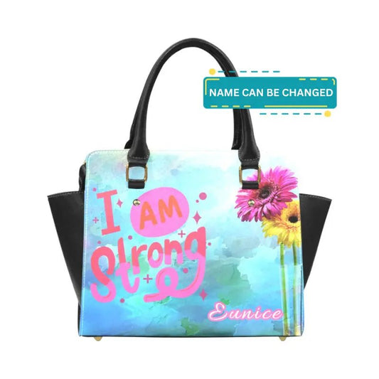 Personalized Classic Shoulder Handbag - I AM Strong - Piryoung Shop