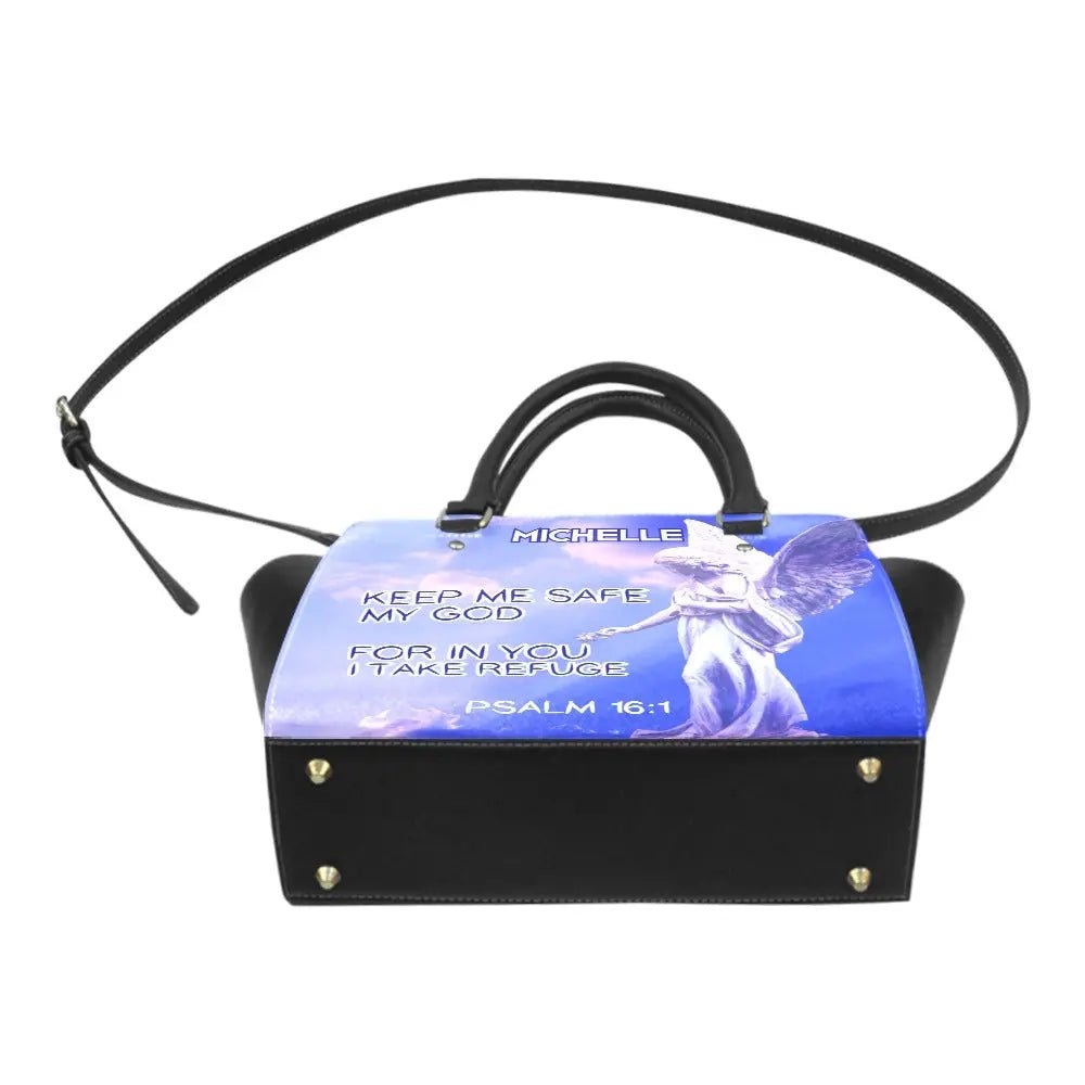 Personalized Classic Shoulder Handbag - Psalm 16:1 - Piryoung Shop