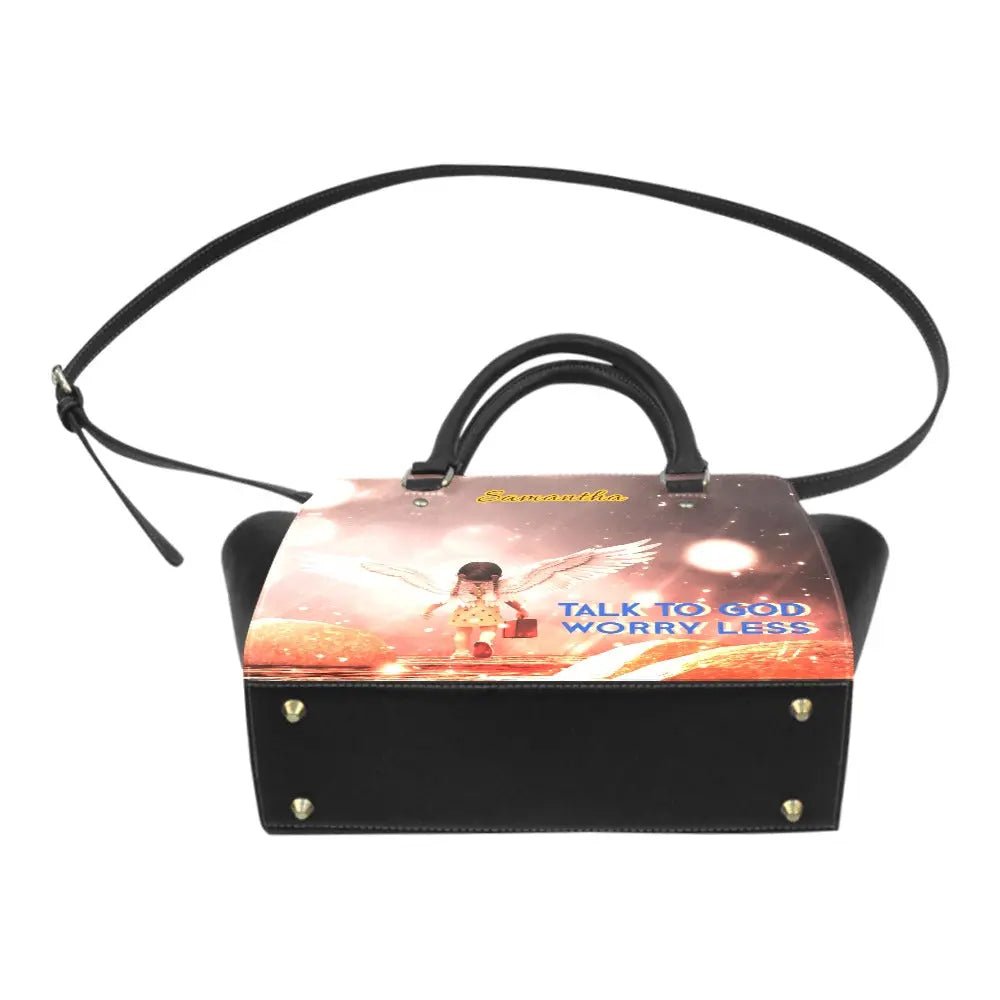 Personalized Classic Shoulder Handbag - Talk to GOD Worry Less - Piryoung Shop