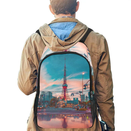 Personalized Fabric Backpack with Side Mesh Pockets - Piryoung Shop