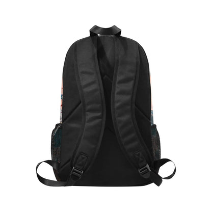 Personalized Fabric Backpack with Side Mesh Pockets - Piryoung Shop