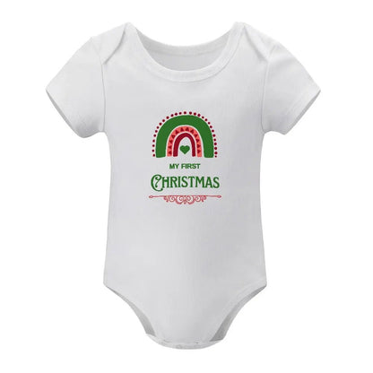 Short - Sleeve Baby's Bodysuit - My First Christmas - Piryoung Shop