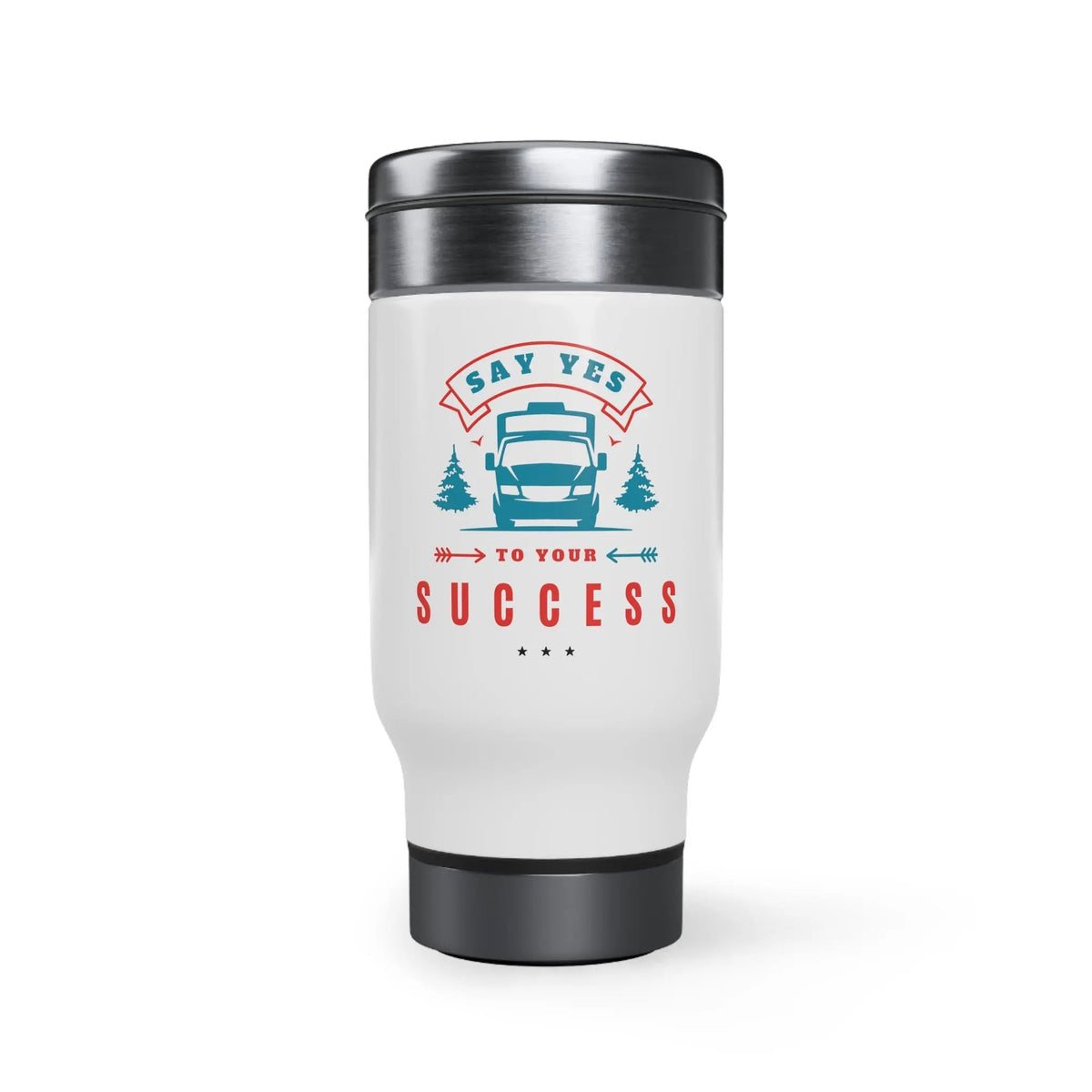 Stainless Steel Travel Mug with Handle, 14oz - Piryoung Shop