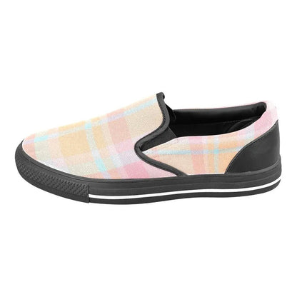 Tartan Slip - on Canvas Women's Shoes - Piryoung Shop