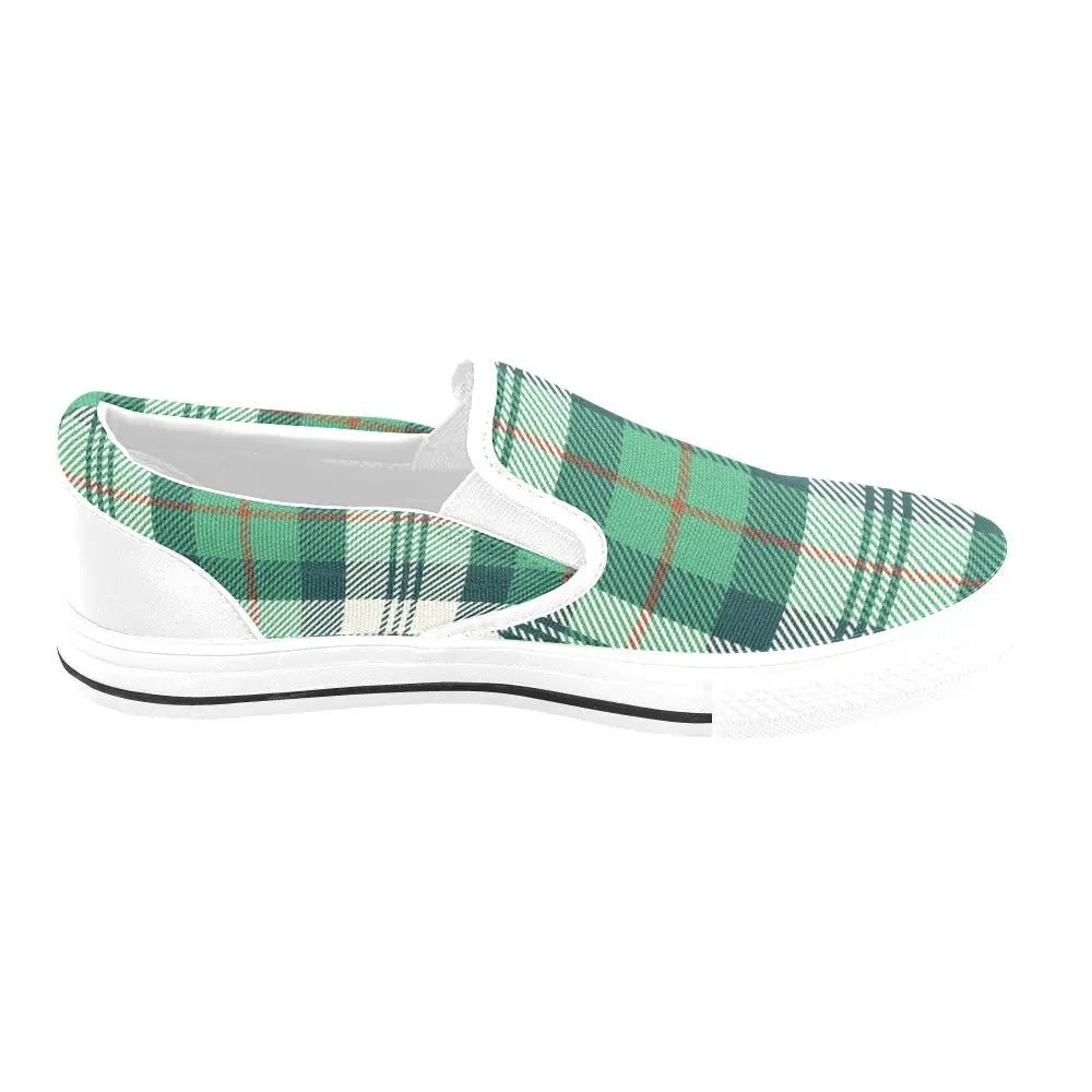 Tartan Slip - on Canvas Women's Shoes - Piryoung Shop