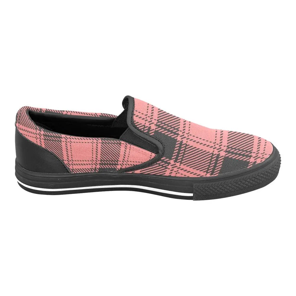 Tartan Slip - on Canvas Women's Shoes - Piryoung Shop