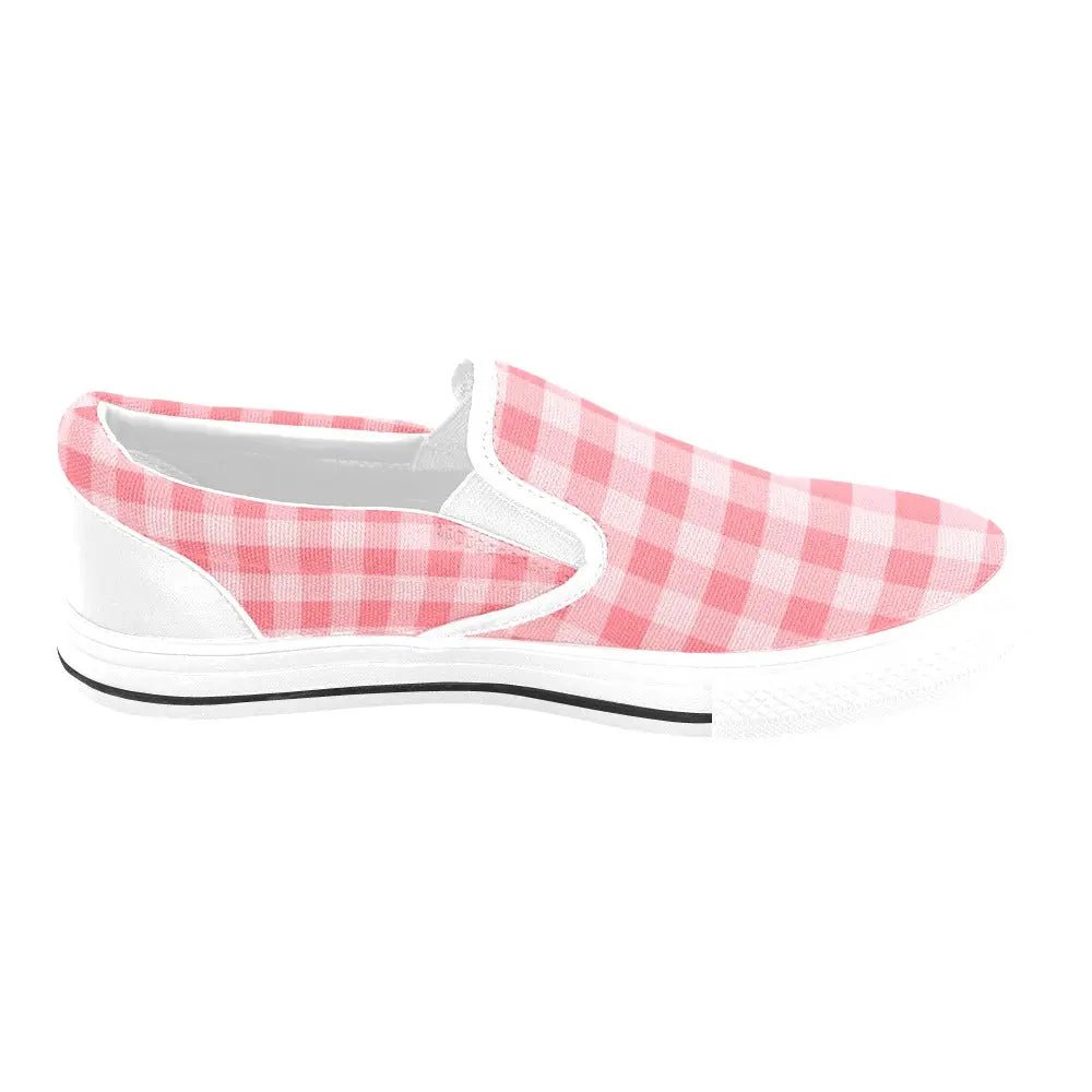 Tartan Slip - on Canvas Women's Shoes - Piryoung Shop
