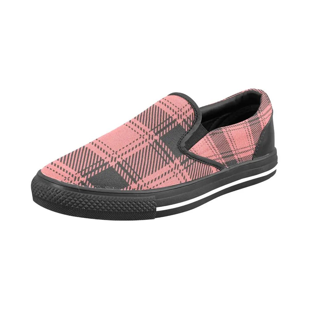 Tartan Slip - on Canvas Women's Shoes - Piryoung Shop