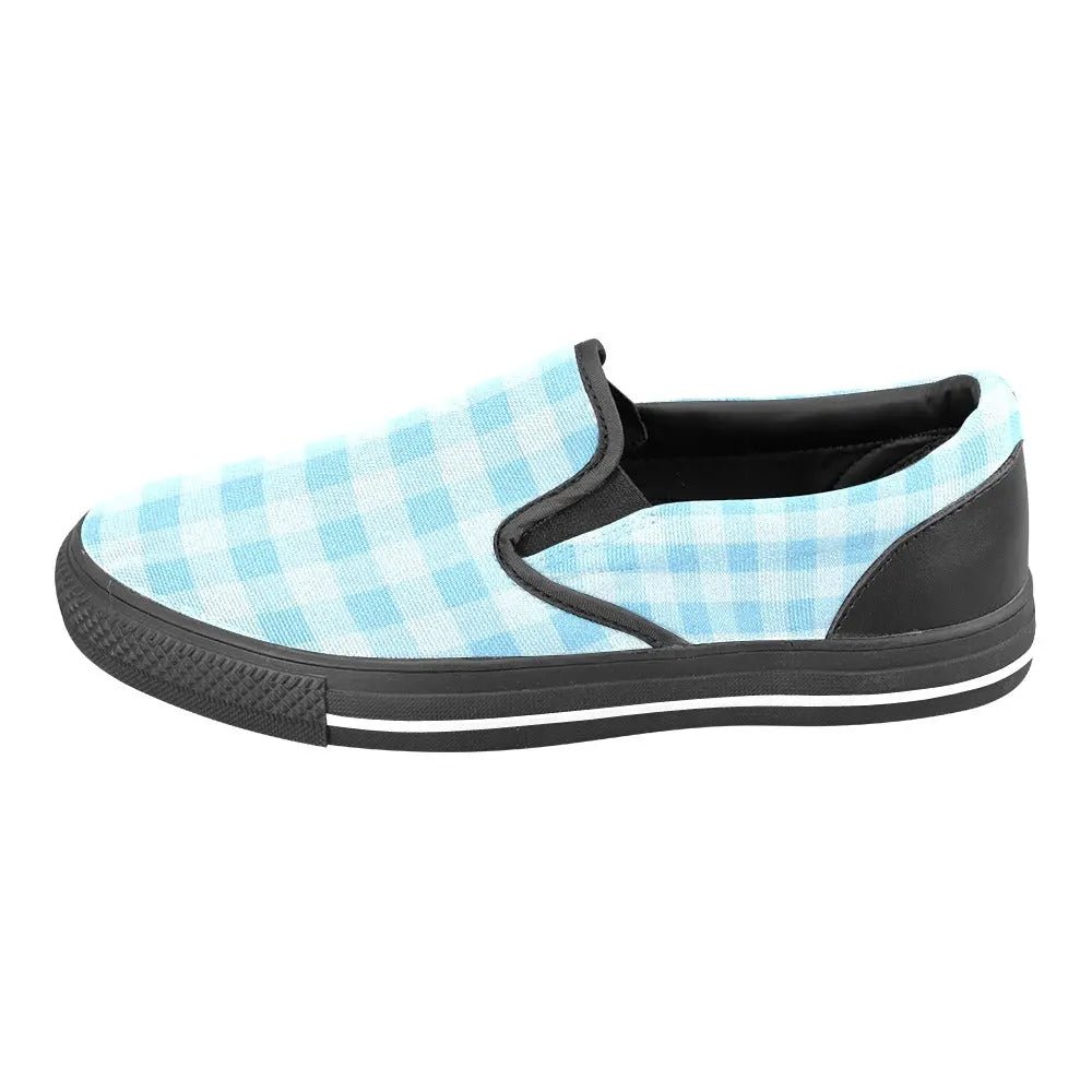 Tartan Slip - on Canvas Women's Shoes - Piryoung Shop