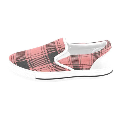 Tartan Slip - on Canvas Women's Shoes - Piryoung Shop
