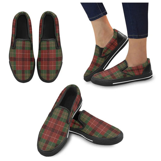 Tartan Slip - on Canvas Women's Shoes - Piryoung Shop