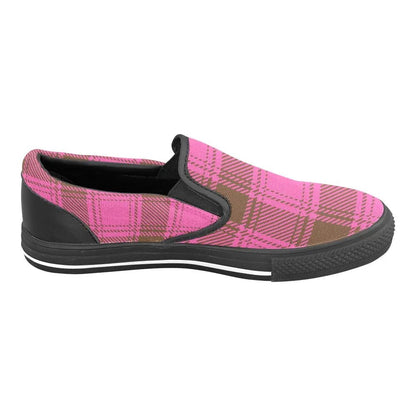 Tartan Slip - on Canvas Women's Shoes - Piryoung Shop