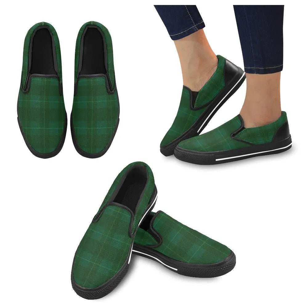 Tartan Slip - on Canvas Women's Shoes - Piryoung Shop