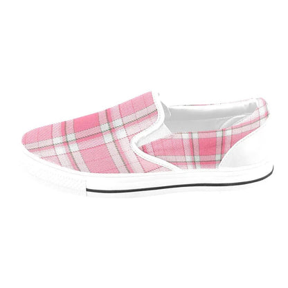 Tartan Slip - on Canvas Women's Shoes - Piryoung Shop