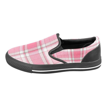 Tartan Slip - on Canvas Women's Shoes - Piryoung Shop