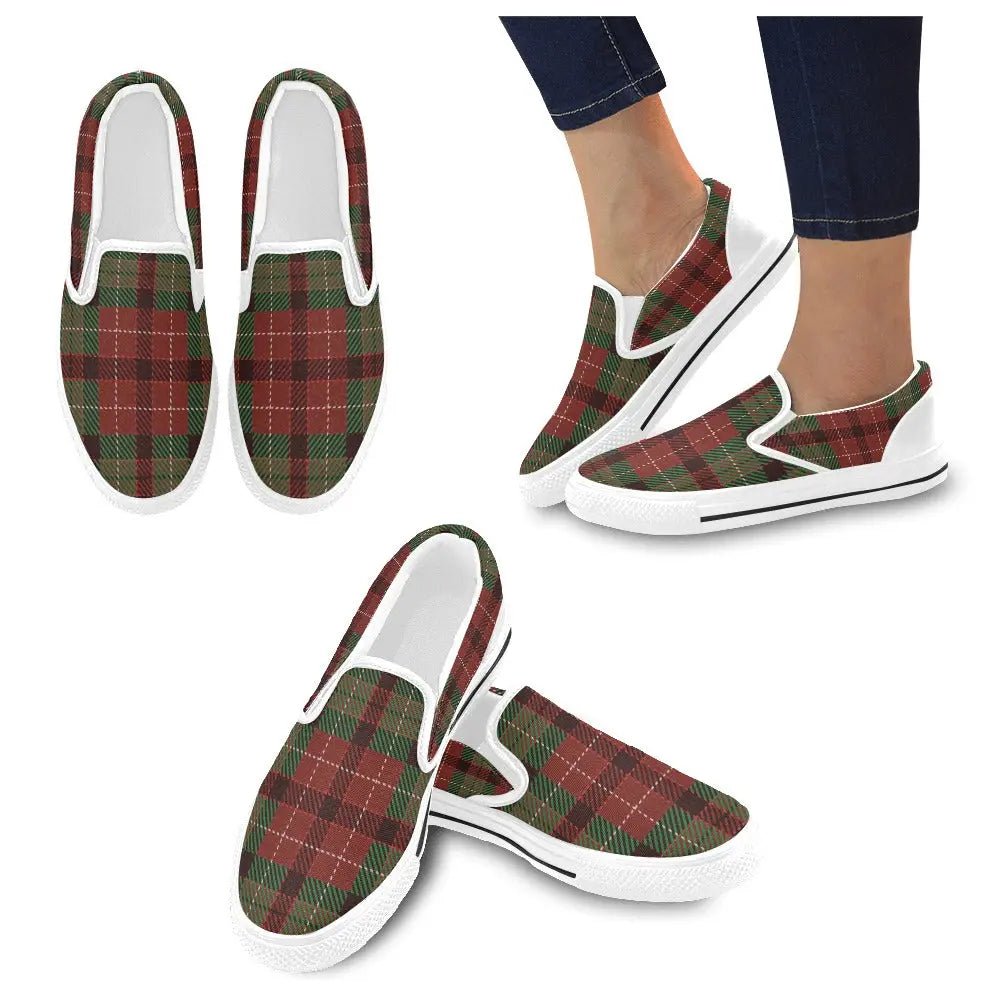 Tartan Slip - on Canvas Women's Shoes - Piryoung Shop