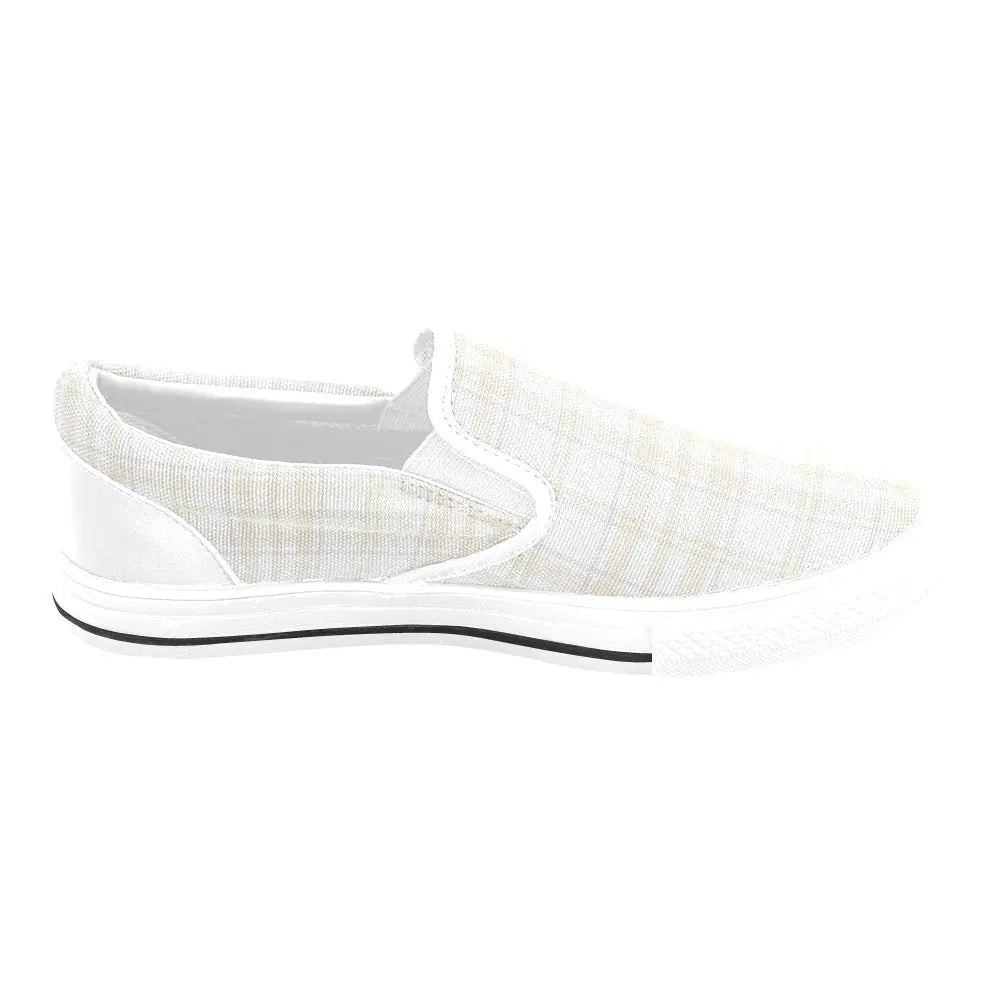 Tartan Slip - on Canvas Women's Shoes - Piryoung Shop