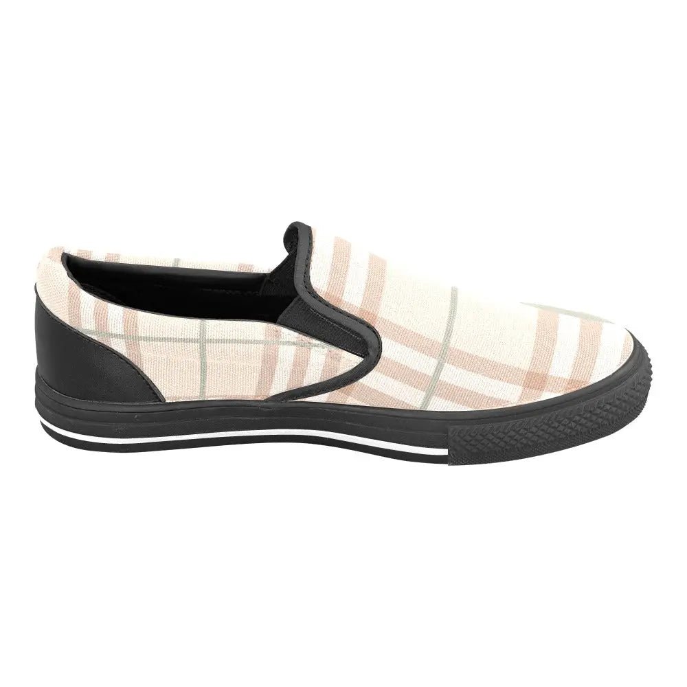 Tartan Slip - on Canvas Women's Shoes - Piryoung Shop