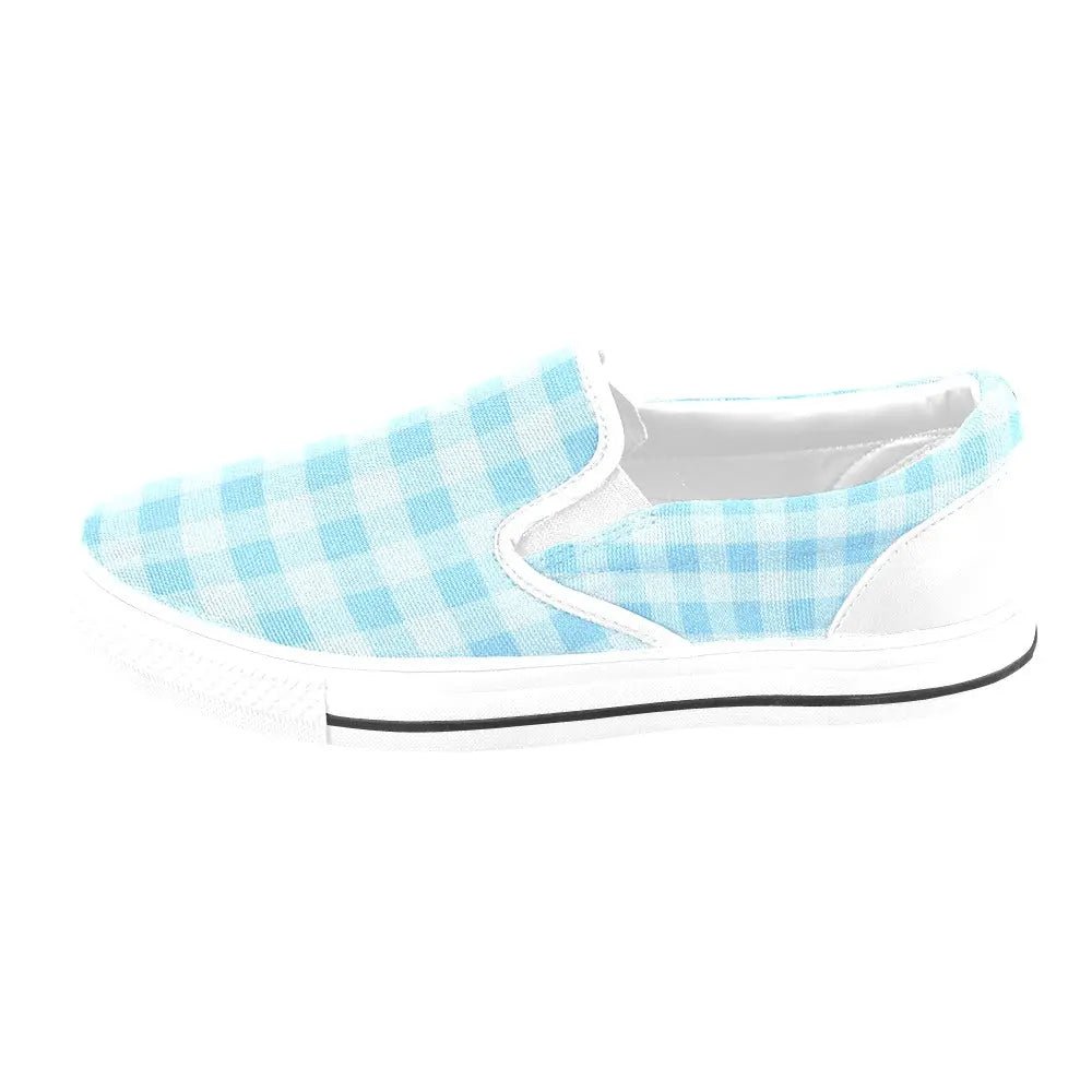 Tartan Slip - on Canvas Women's Shoes - Piryoung Shop