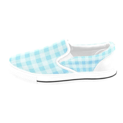 Tartan Slip - on Canvas Women's Shoes - Piryoung Shop