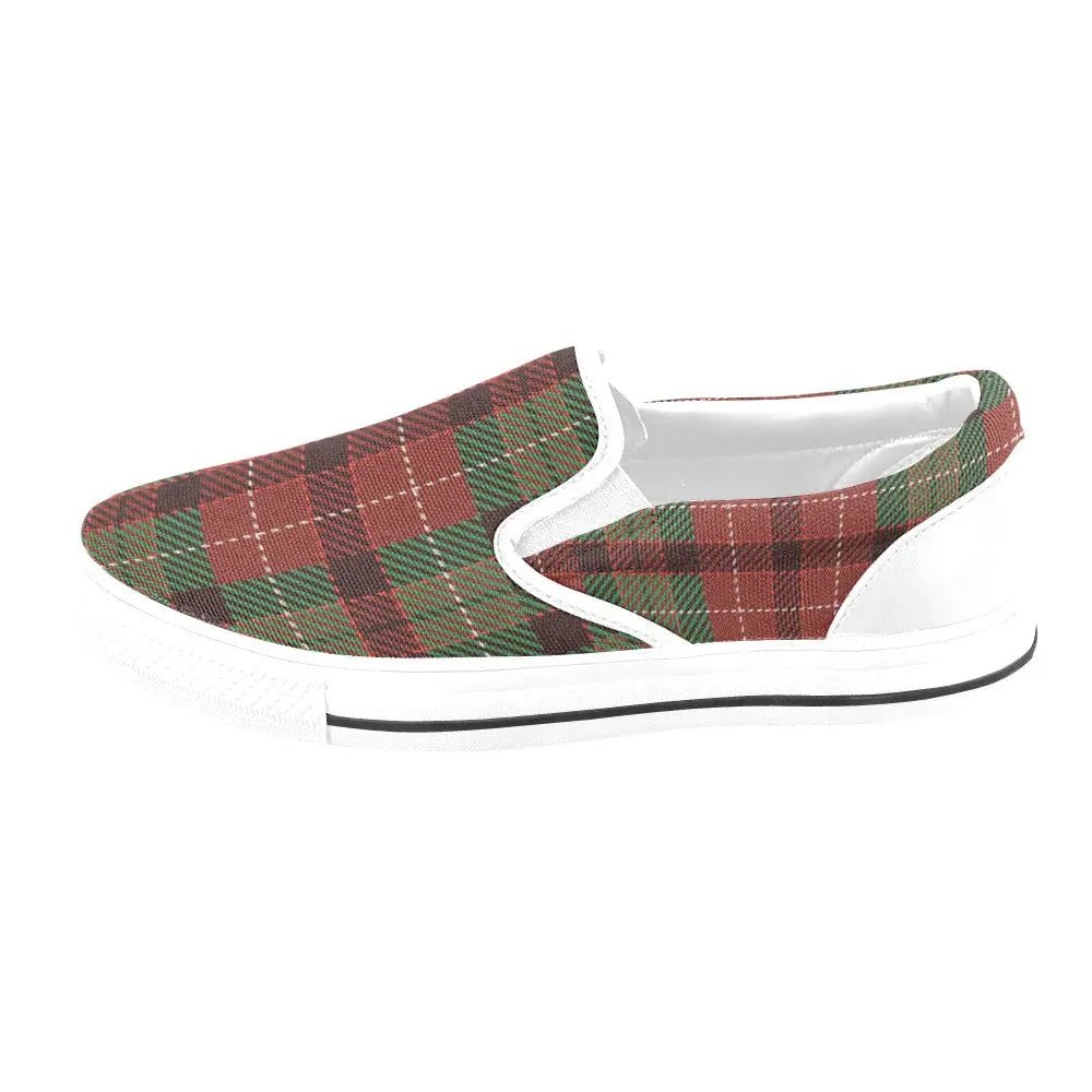 Tartan Slip - on Canvas Women's Shoes - Piryoung Shop