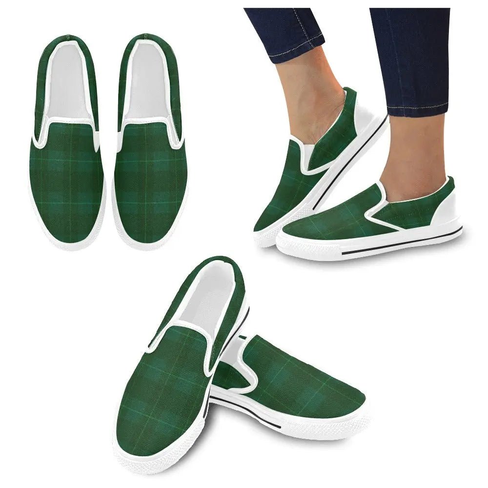 Tartan Slip - on Canvas Women's Shoes - Piryoung Shop