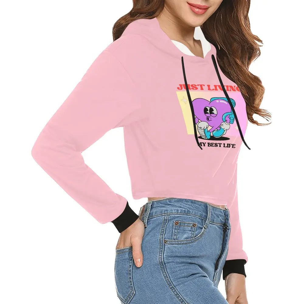 Women's Personalized Cropped Hoodie - Piryoung Shop